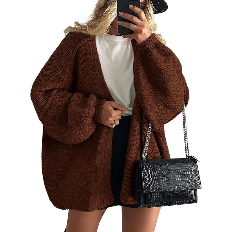 Women's Cozy Large Fit Fall Knit Sweater Cardigan