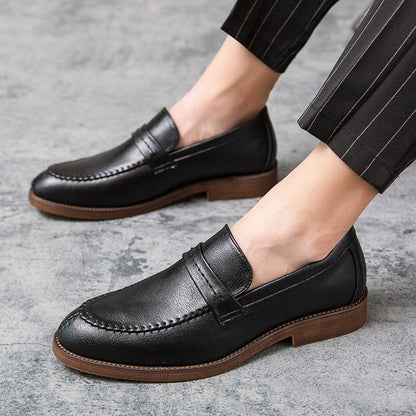 Men’s Loafer Shoes – Genuine Leather – Slip-On – Penny Strap – Smart Casual Fit