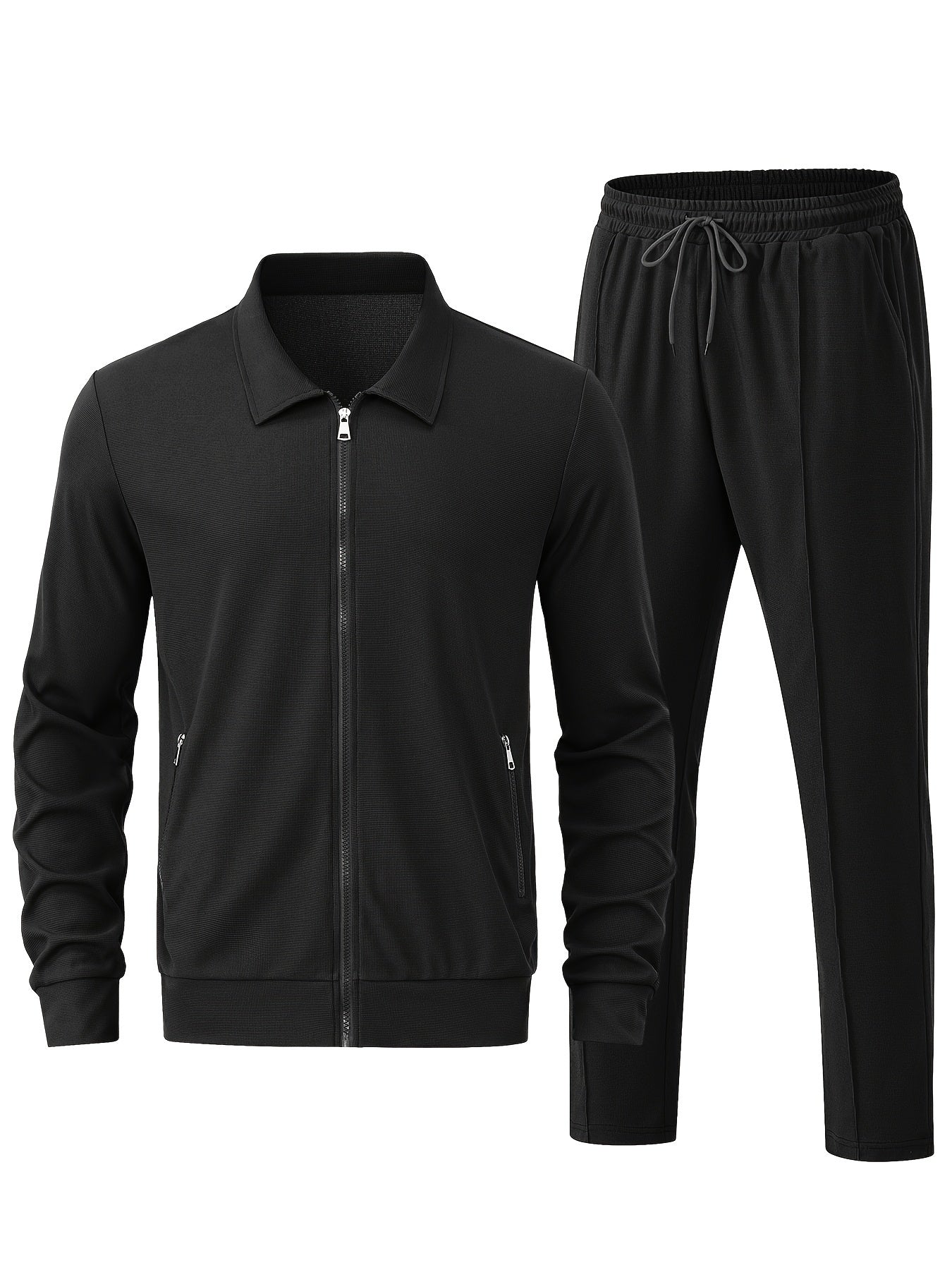 Athletic Mens Tracksuit Jacket and Pant Set