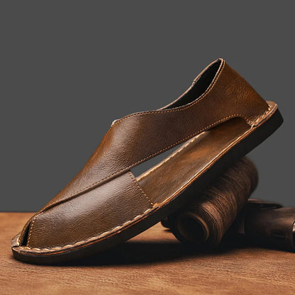 Zealbonn Calfskin Crossover Sandals
