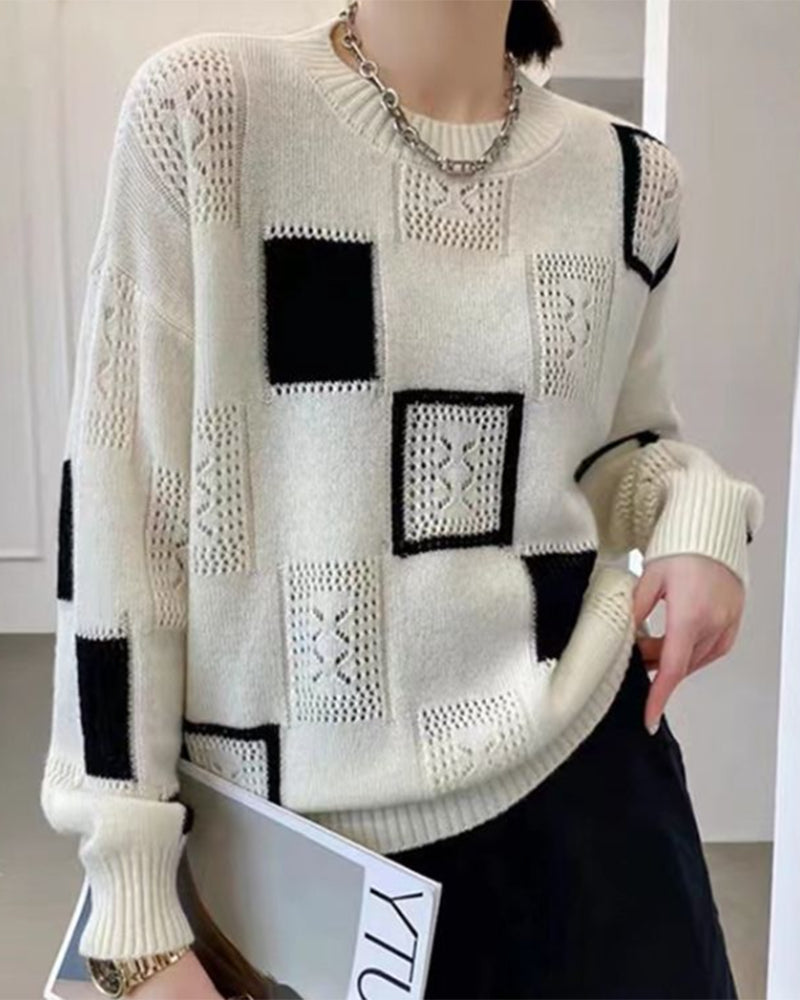 Timeless Beige Casual Sweater - OutfitLondon