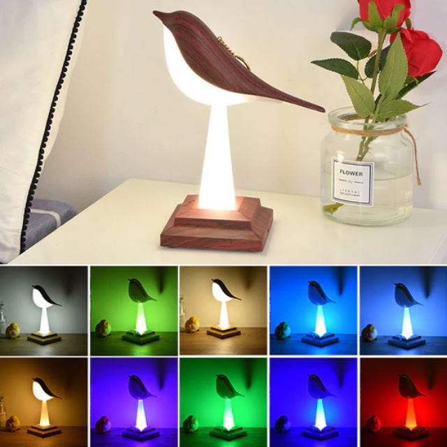 Aromatherapy Magpie Table Lamp - Dimmable Touch Rechargeable RGB Night Light
