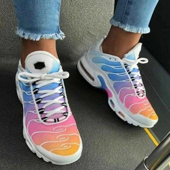 Women Air Cushion Shoes Fashion Multicolor Sneakers