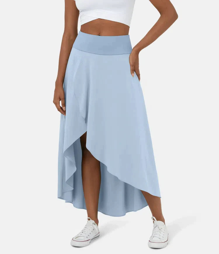 Flattering Flowy Side Midi Skirt