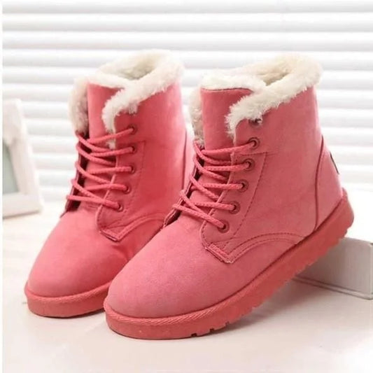 Cozy Waterproof Winter Ankle Boots - OutfitLondon