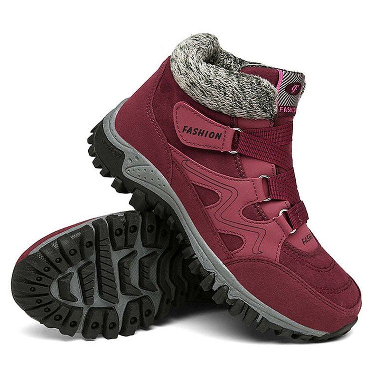 Orthopedic Shoes Anti-collision Velcro Hiking Ankle Sneakers Suede Outdoor