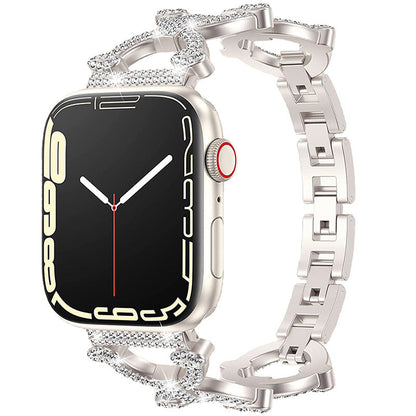 Sleek Metallic Smart Watch Band Bracelet - OutfitLondon