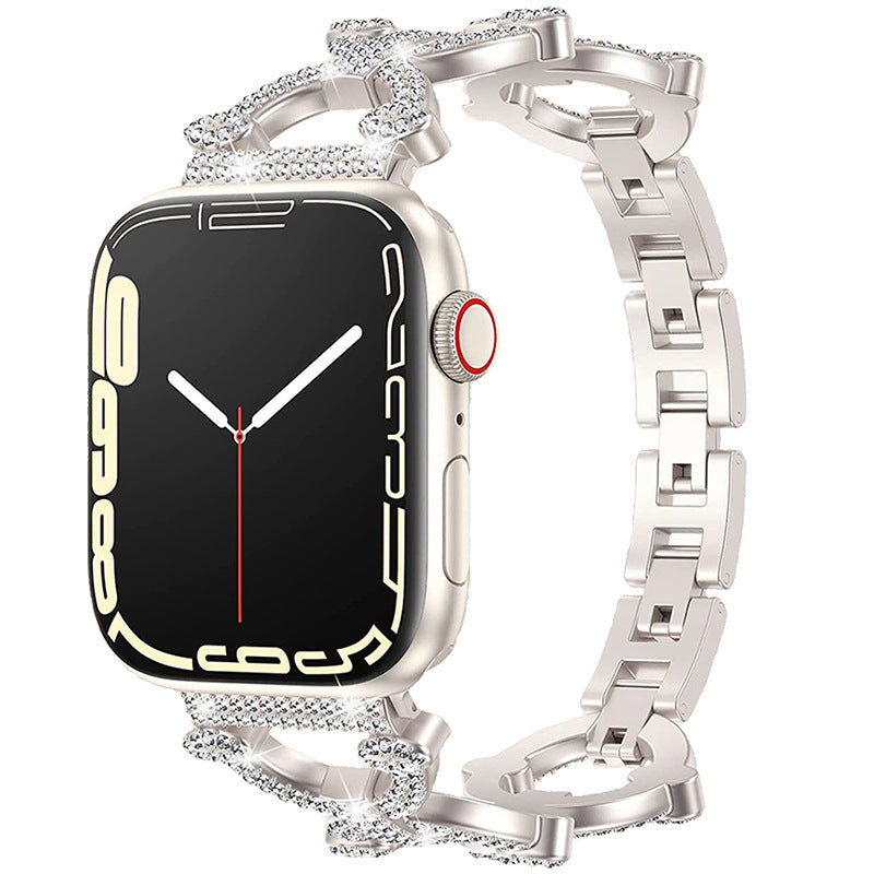 Sleek Metallic Smart Watch Band Bracelet