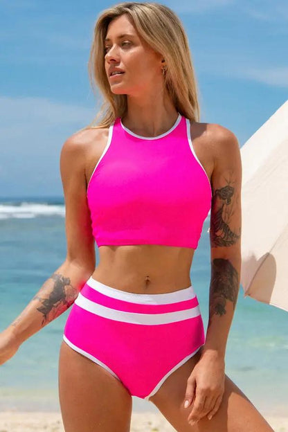 Vibrant Multi Color Swimwear Bikini Set - OutfitLondon