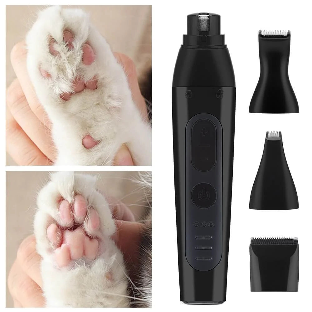 4 in 1 Pet Grooming Device Hair Trimmer Dog Cat Paw Nail Grinder