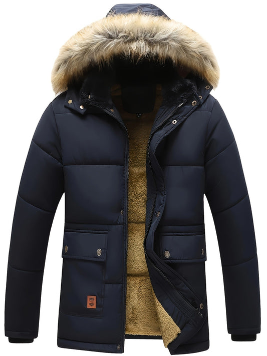 Insulated Water Resistant Mens Padded Coat Jacket - OutfitLondon
