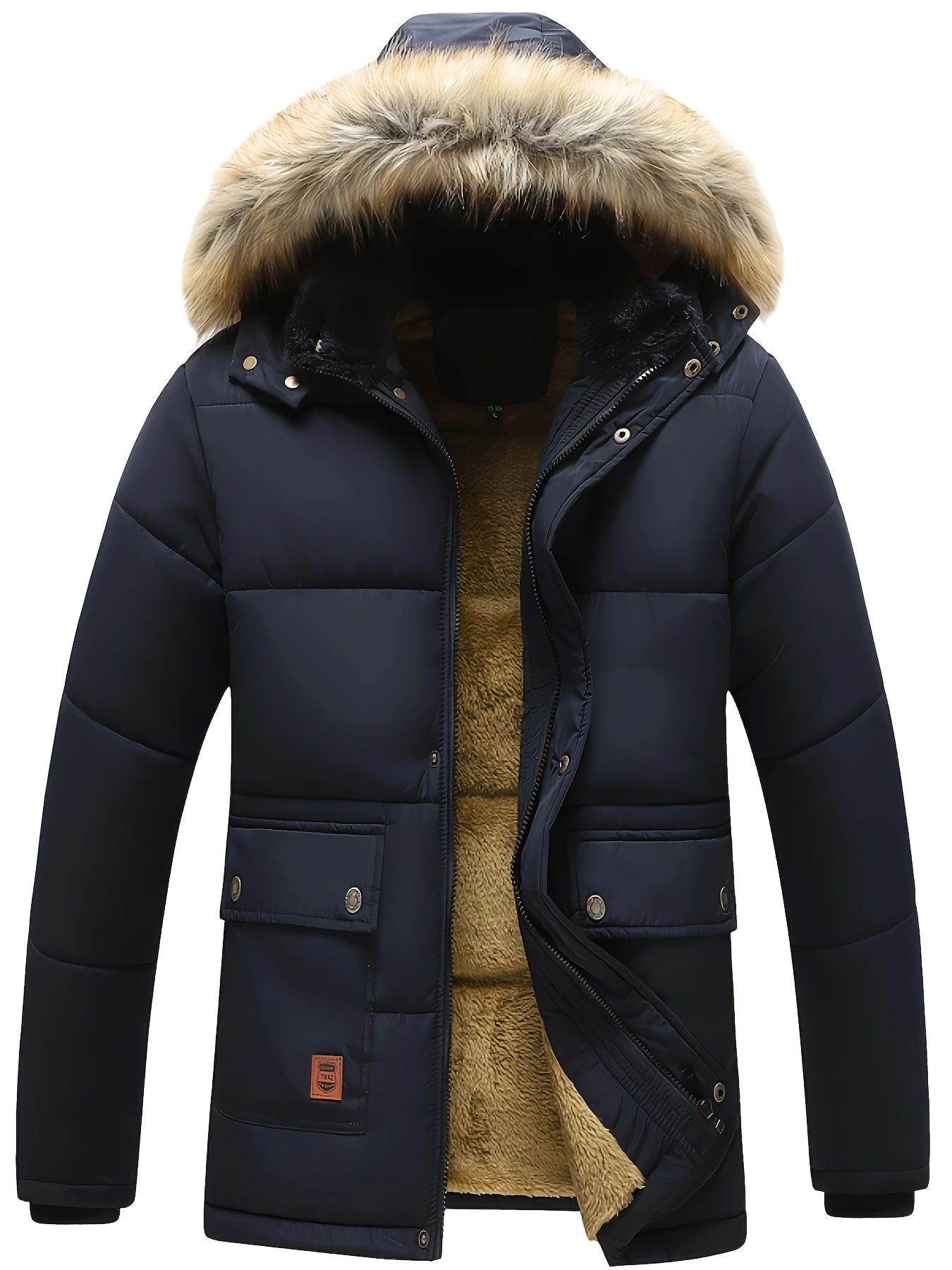 Thermal Mens Padded Hooded Winter Jacket - OutfitLondon