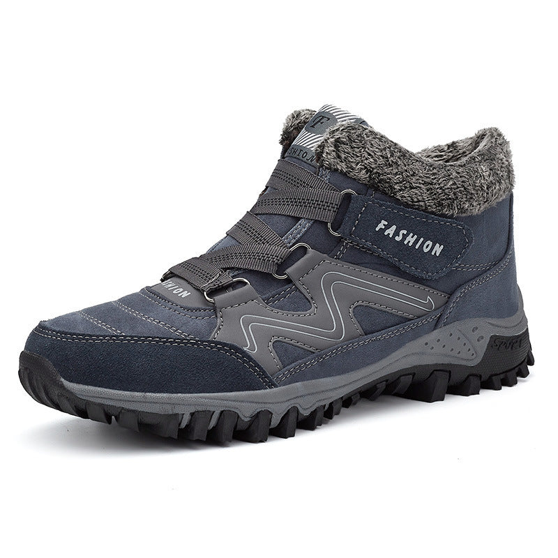 Orthopedic Shoes Anti-collision Velcro Hiking Ankle Sneakers Suede Outdoor