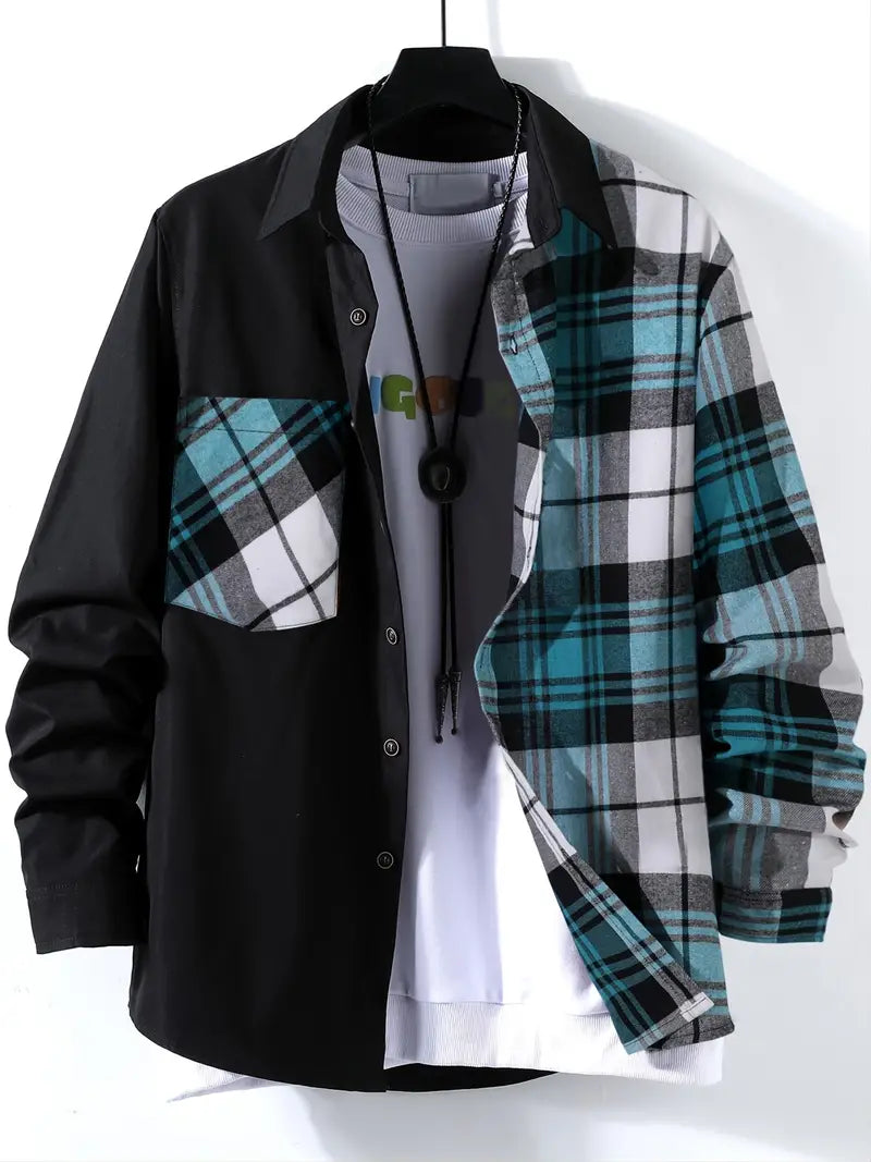 Classic Plaid Button-Down Men's Shirt