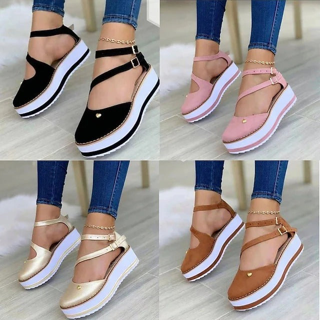 Women's Closed Toe Chunky Platform Sandals | Summer Platform Sandals