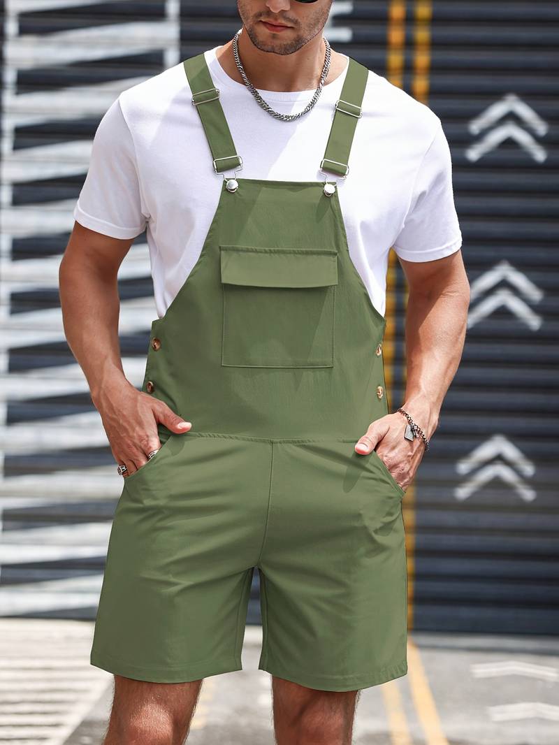 Relaxed Fit Jumpsuit with Front Pocket