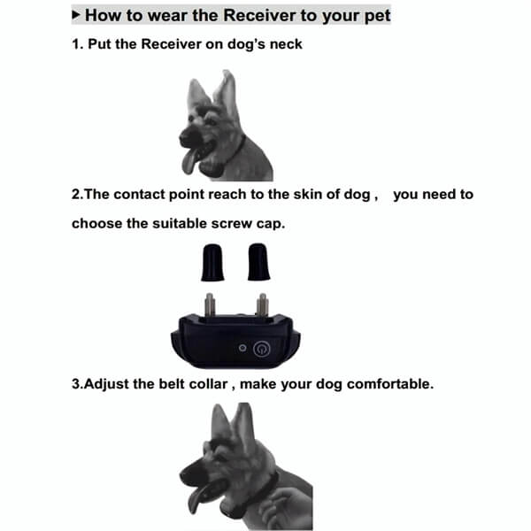 Wireless Dog Fence Electric Waterproof Intelligent Training Collar for 1/2/3 Dogs
