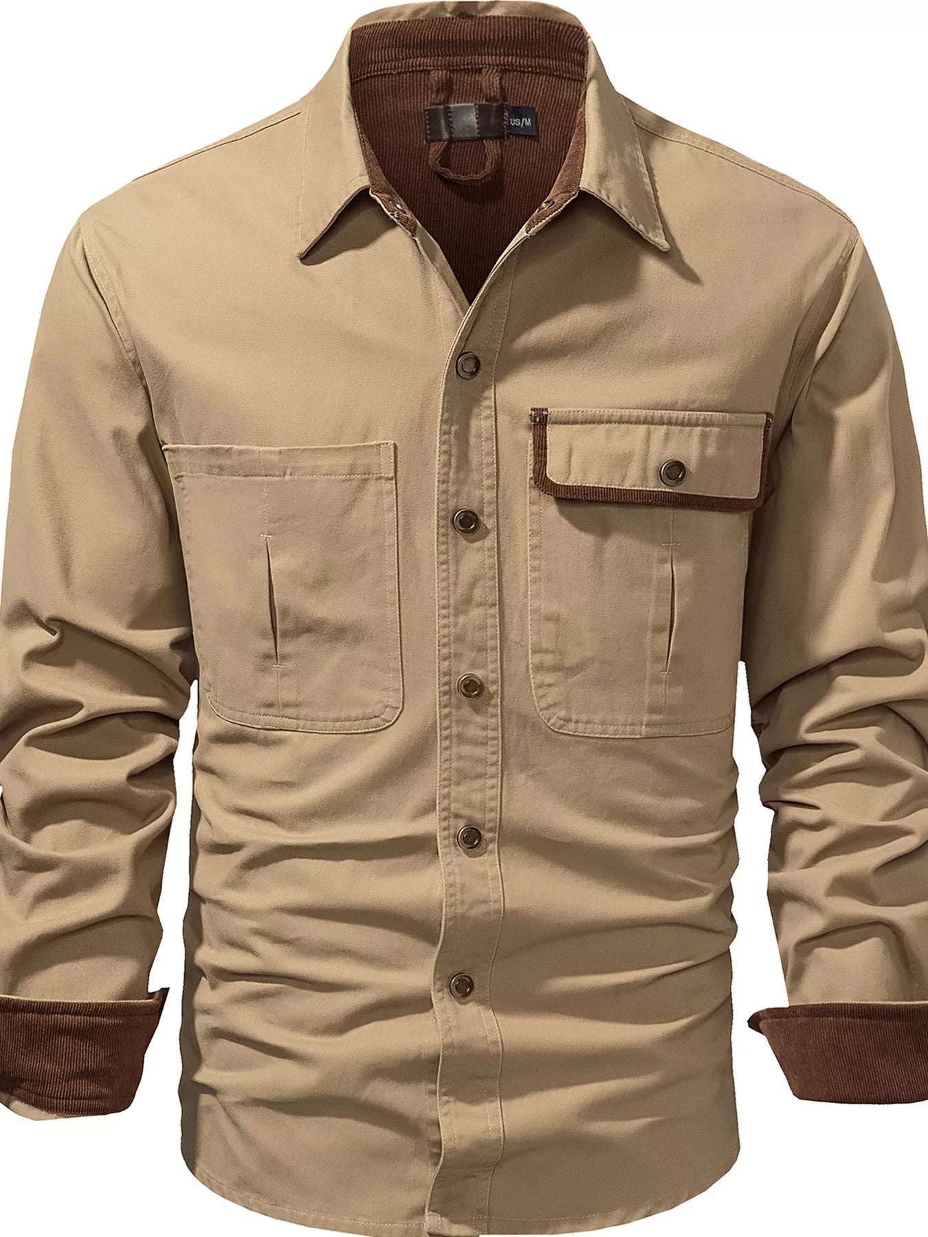 Casual Loose Fit Mens Dress Shirt