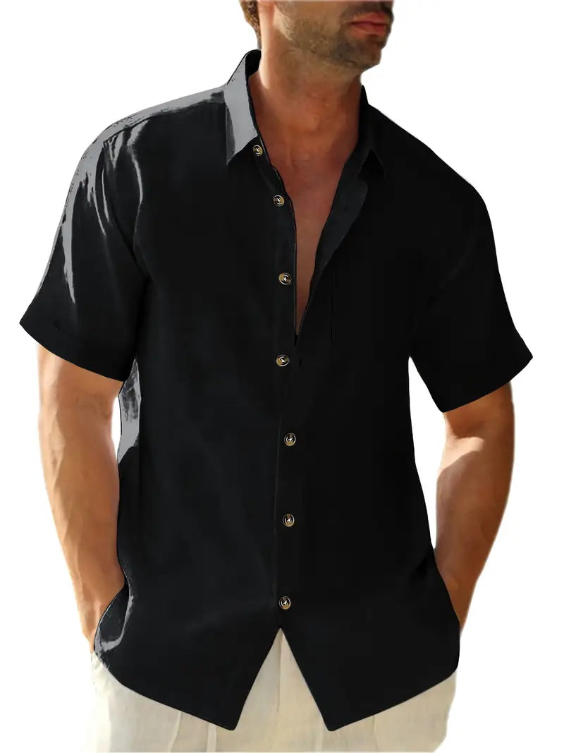 Men's Classic Casual Short Sleeve Shirt