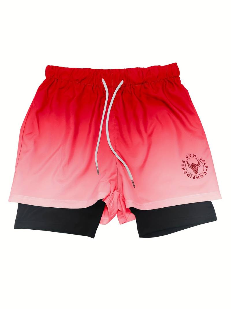 Men's Dual Layer Reversible Ombre Shorts