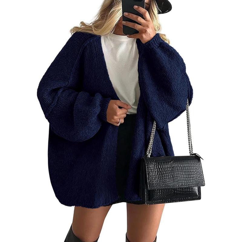Women's Cozy Large Fit Fall Knit Sweater Cardigan