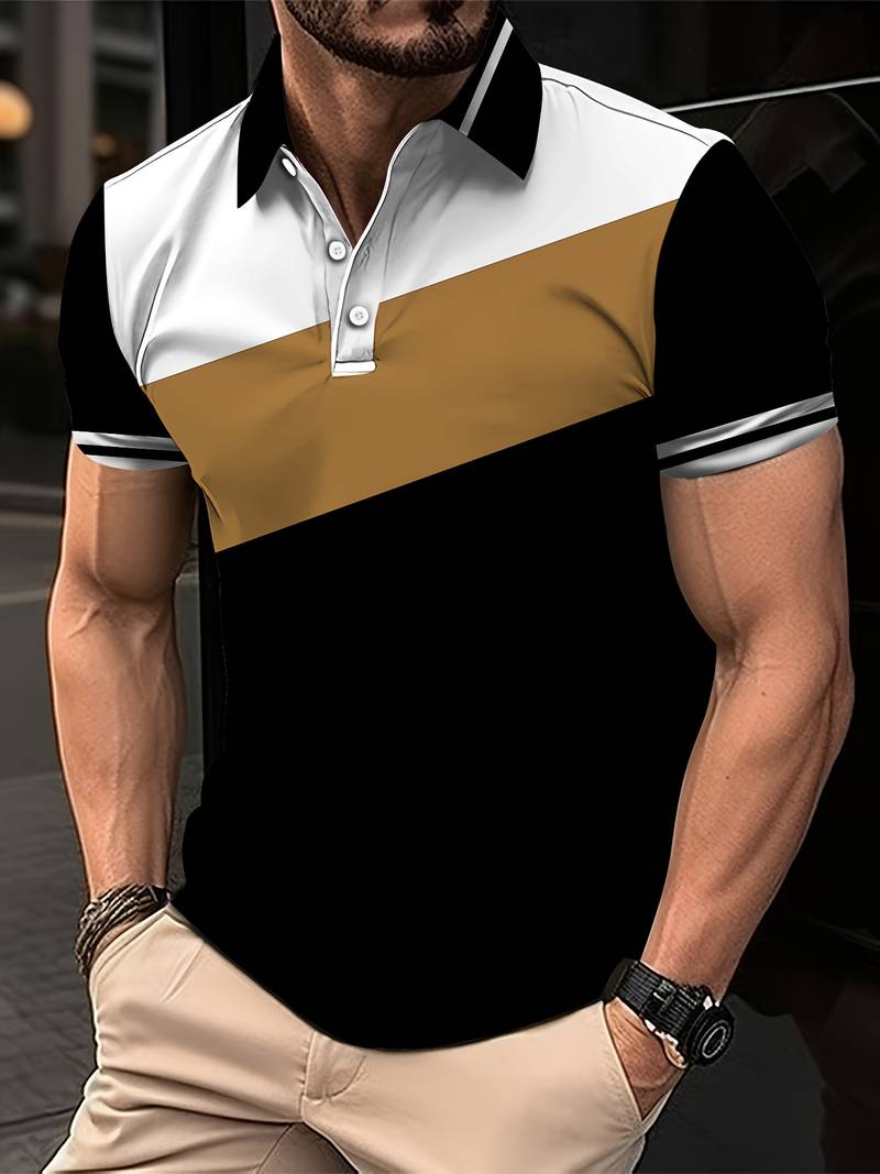 Colorful Golf Shirt: Bold Graphic Print