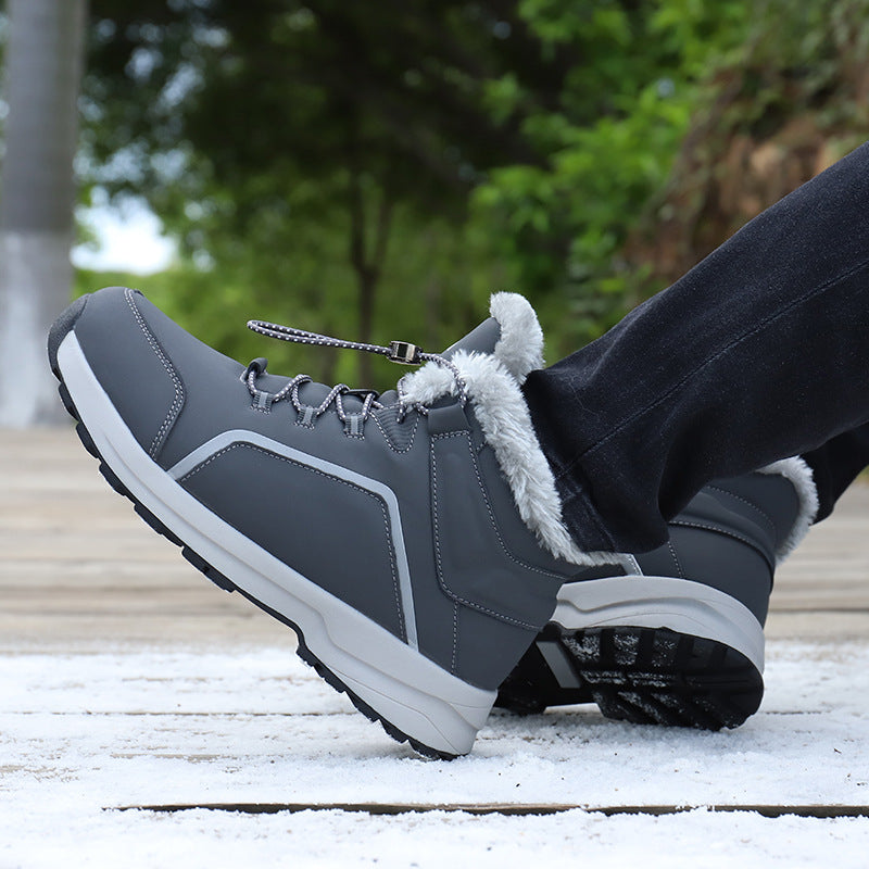 Winter Snow Hiking Boots Warm Faux Fur Lined Anti-Slip Trekking Boots Unisex
