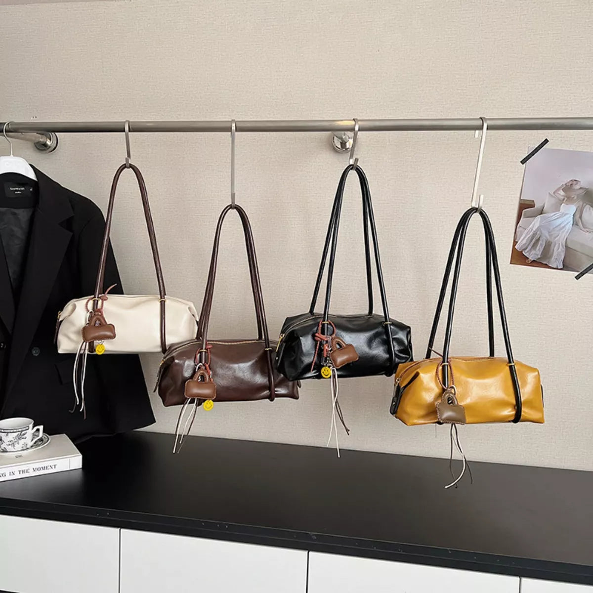 Genuine Small Leather Shoulder Bag for Ladies - OutfitLondon