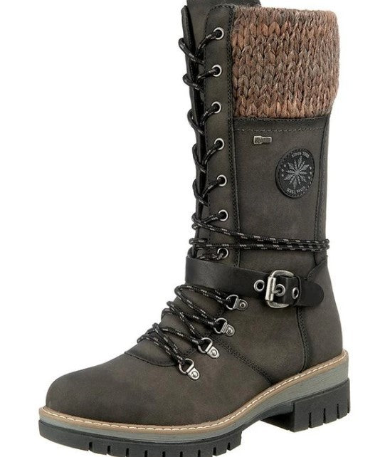 Women Orthopedic Boots Mid-Calf Buckle