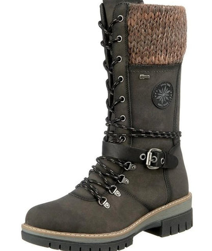 Women Orthopedic Boots Mid-Calf Buckle
