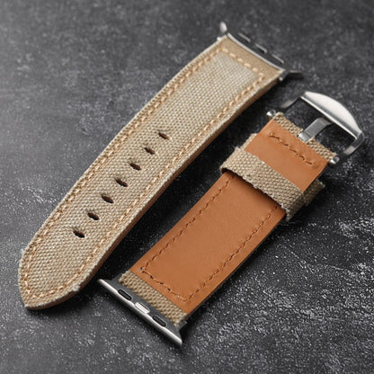 Genuine Leather and Strong Canvas Strap