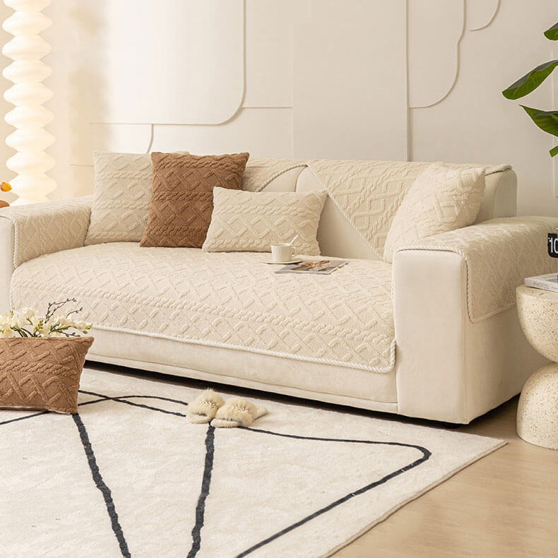 Anti-Slip Sectional Couch Cover,  Thicken Sofa Slipcover