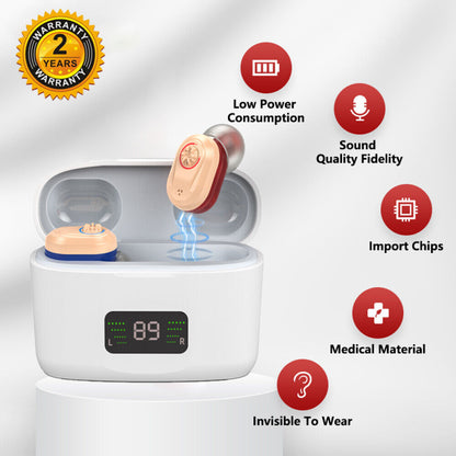 Rechargeable Digital Invisible Hearing Aids