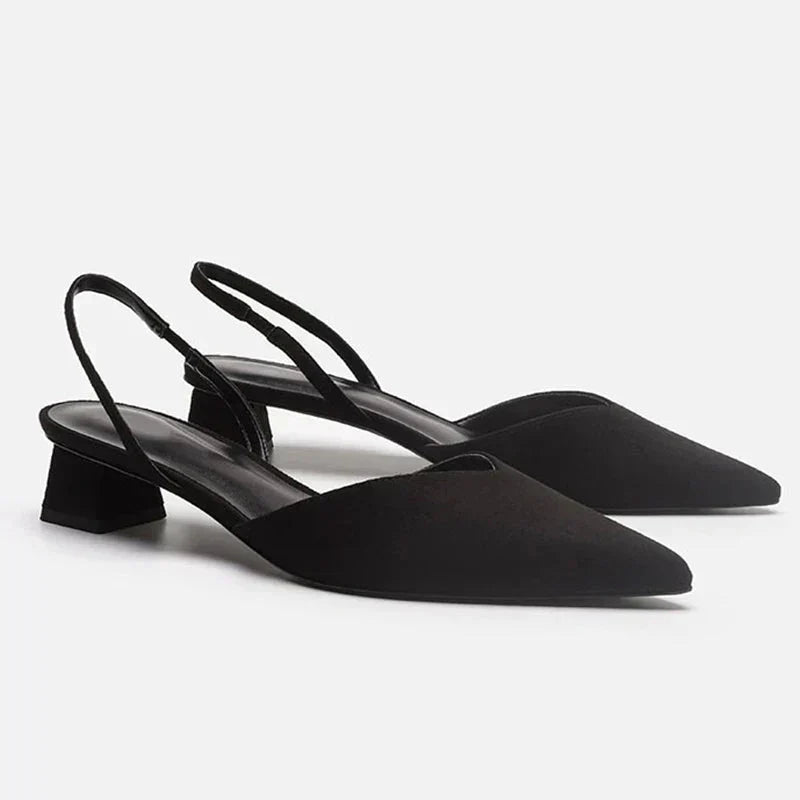 Elegant Women's Sandals with Closed Toe | Low Heel