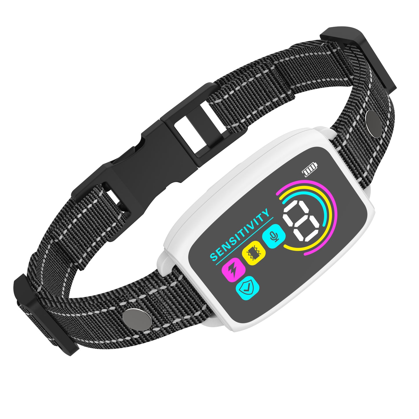 Smart Automatic Anti-Barking Dog Collar – Rechargeable Bark Stopper with HD Digital Display, IP67 Waterproof, Safe & Effective Dog Training Collar