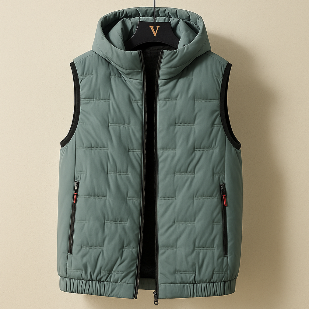 Men's Quilted Puffer Vest - OutfitLondon