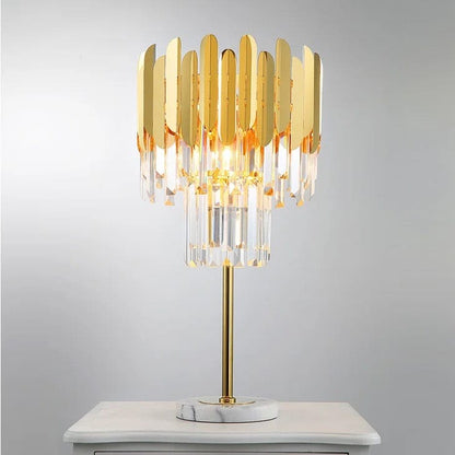 Stylish Glass Table and Floor Lamp