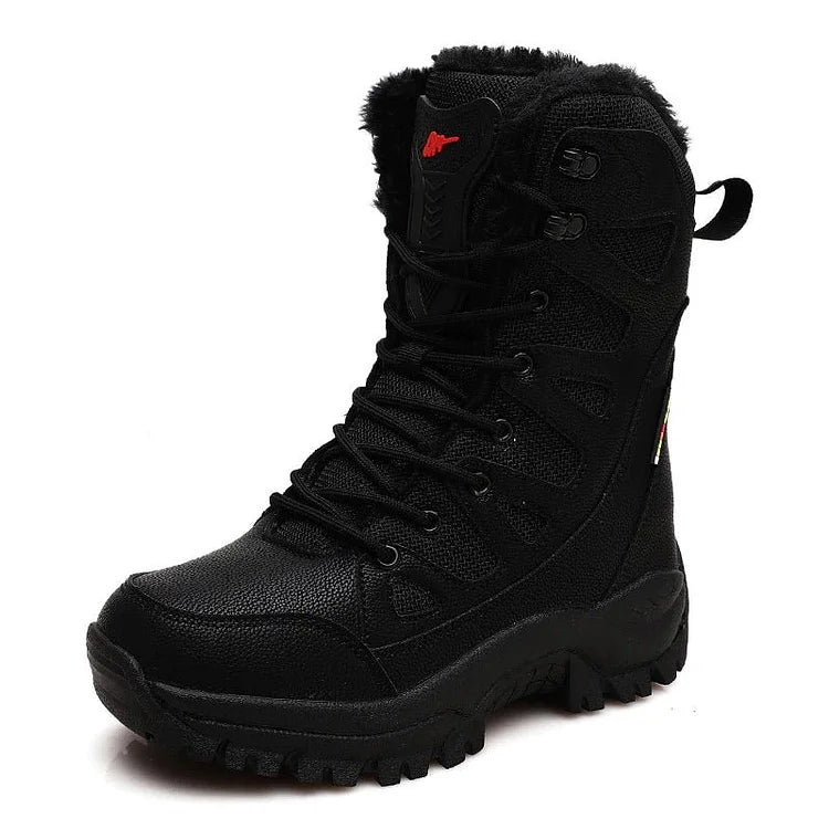 Rugged Waterproof Hiking Boots Outdoors