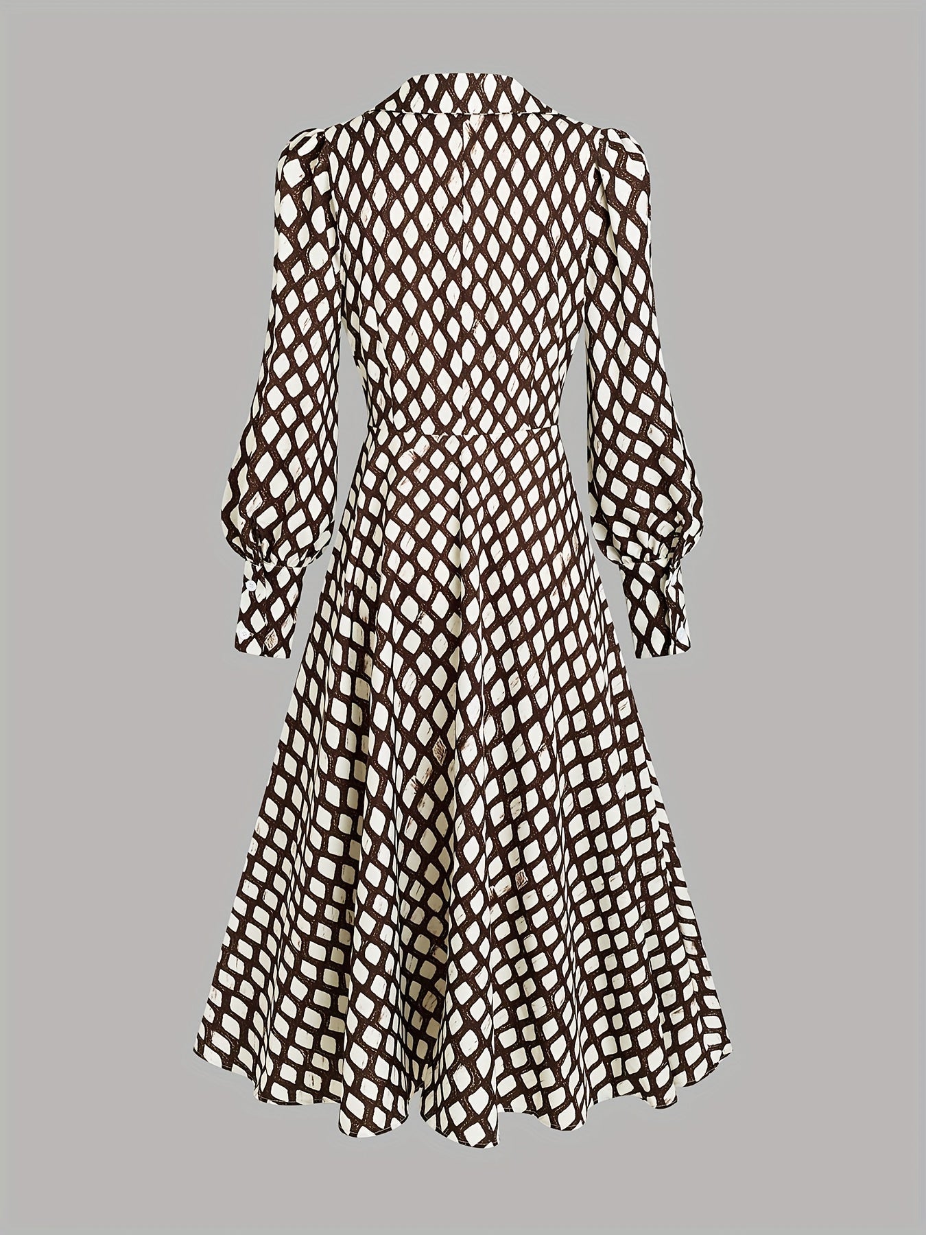 Classic Geometric Pattern Women's Dress
