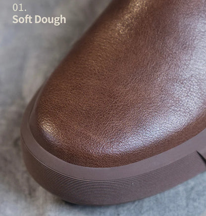Cozy Classic Low Heel Ankle Boots for Women