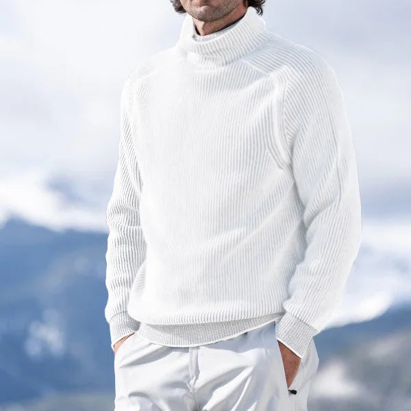 Traditional Fisherman Style Mens Crew Sweater