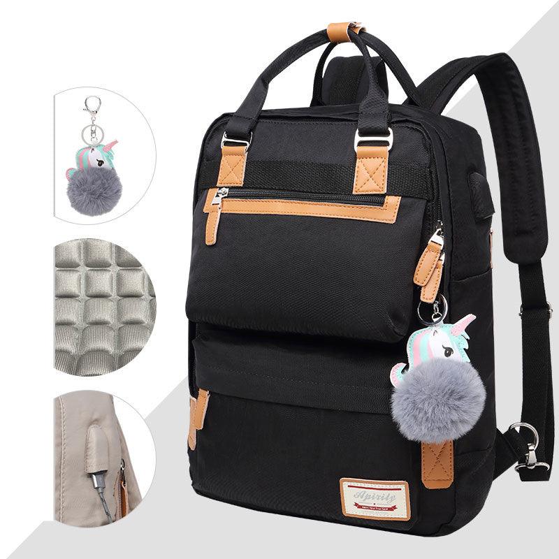 Waterproof Ladies Laptop Backpack 15.6 Inch Compartment