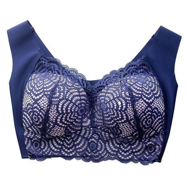 Bra For Women Ultimate Lift Stretch Full-Figure Seamless Lace Cut-Out Bra Plus Size