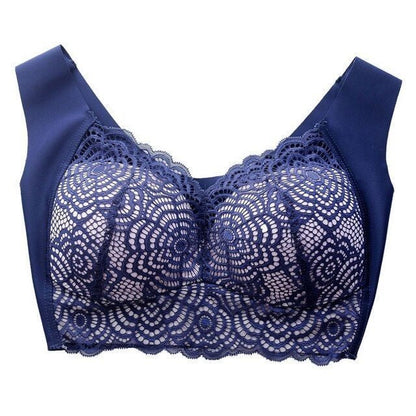 Bra For Women Ultimate Lift Stretch Full-Figure Seamless Lace Cut-Out Bra Plus Size