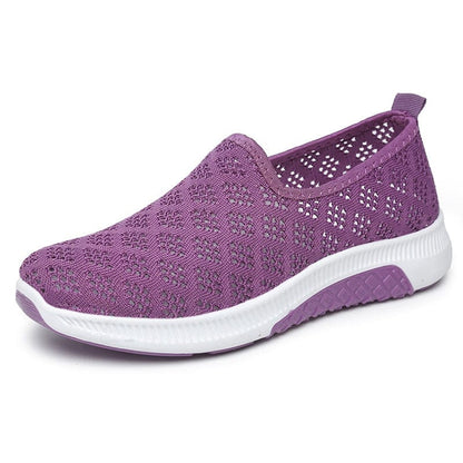 Slide Hollow Out Round Toe Casual Women Sneakers For Bunions