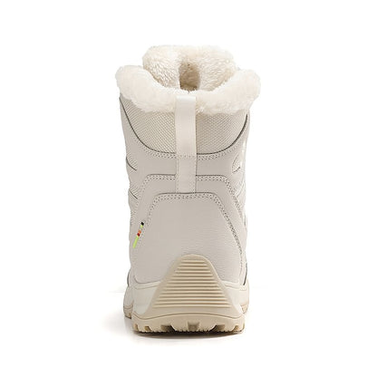 Warm Fuzzy Lace Up Ankle Boots for Women