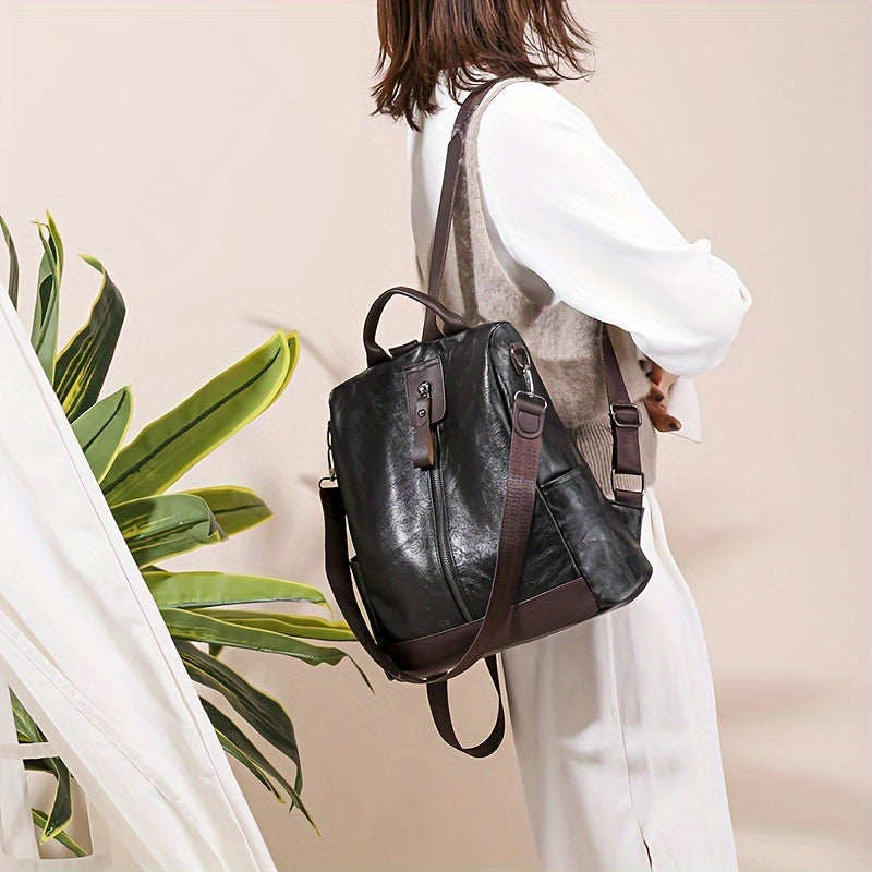Stylish Vegan Leather Ladies Backpack