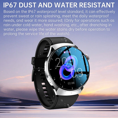 One-click Blood Pressure Blood Sugar ECG/EKG HRV Heart Rate Monitor Health Smart Watch