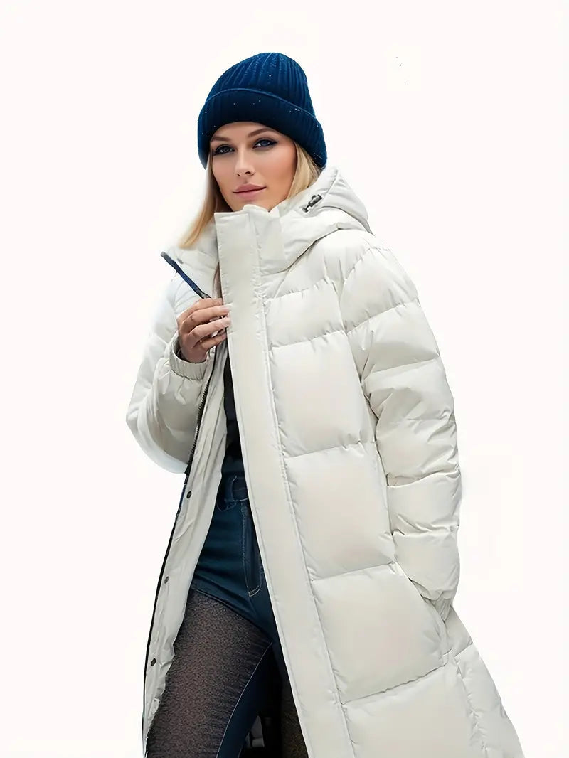 Insulated Ladies Long Down Winter Jacket