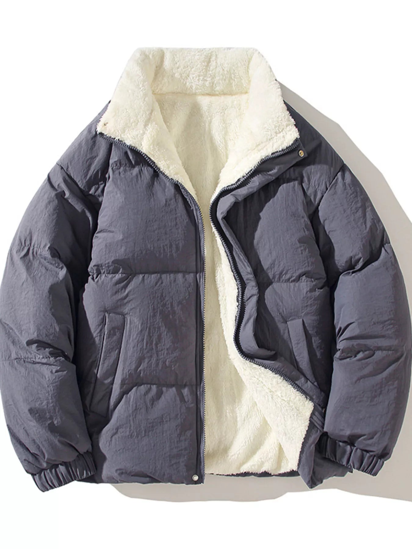 Men's XL Warm Padded Fleece Jacket Coat